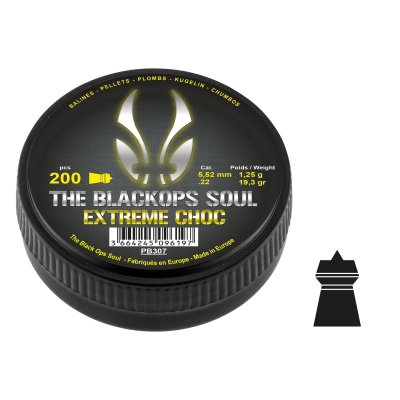PLOMBS THE BLACK OPS SOUL EXTREM CHOC CAL. 5,5 MM