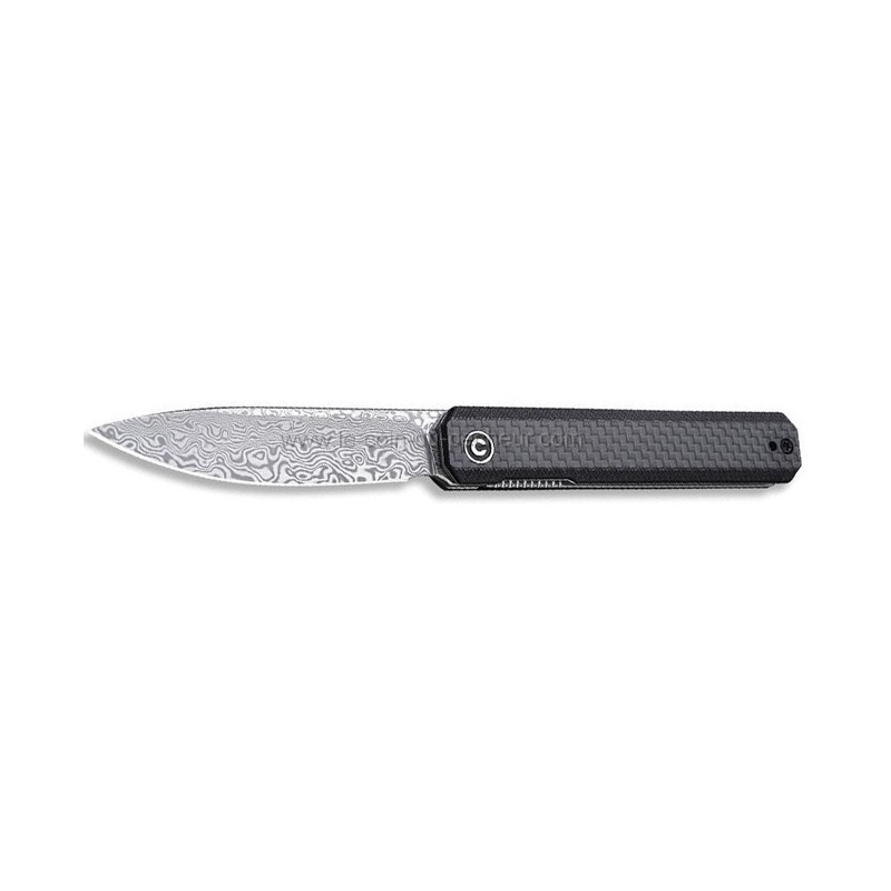 COUTEAU CIVIVI EXARCH G10 NOIR/FIBRE DE CARBONE DAMAS