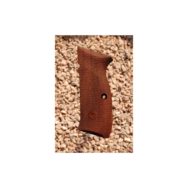 PLAQUETTES CZ 75 GRIPS type 5 ( entièrement à carreaux + logo) - SHADOW 1 et 2