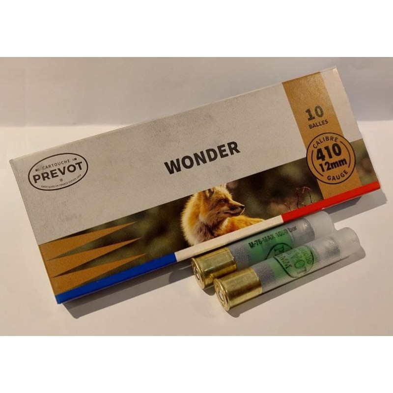 Cartouches WONDER 410 12mm 7g - Boite de 10