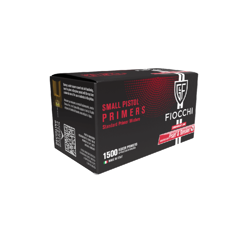 FIOCCHI AMORCES PRIMERS SMALL PISTOL - BOITE DE 150 UNITÉS