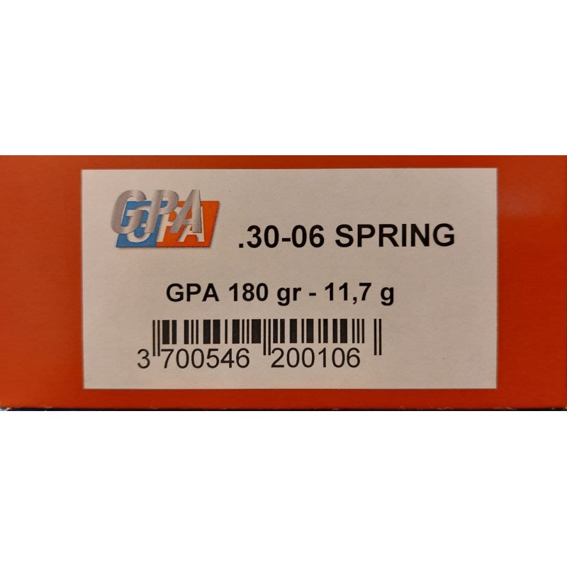 SOLOGNE GPA Calibre 30-06180grs - Boite de 20 Cartouches
