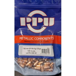 Ogives PPU Cal. 7.62mm (.310) 123gr SP RN - sachet de 100 unités