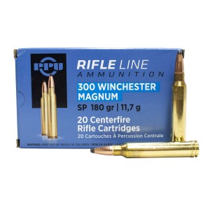 PPU Cartouches Calibre 300 W.M. SP 180grs -Boite de 20 unités