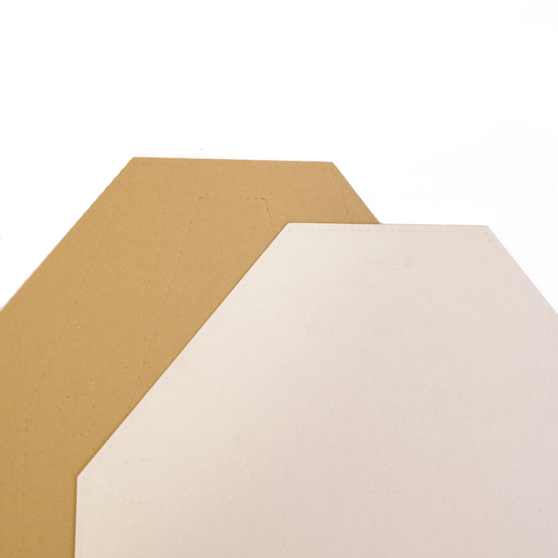 CARDBOARD - CIBLES IPSC - TAN/WHITE BLANC