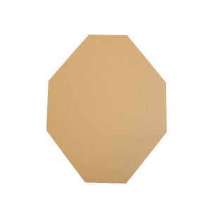 CARDBOARD - CIBLES IPSC - TAN/WHITE BLANC
