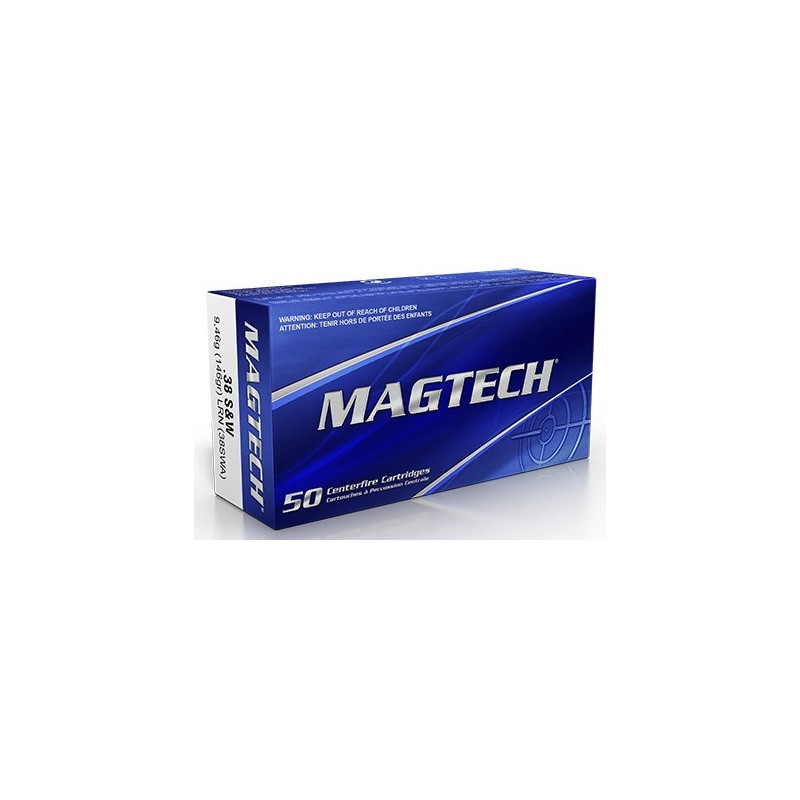 Cartouche Magtech .38 S&W 146gr LRN