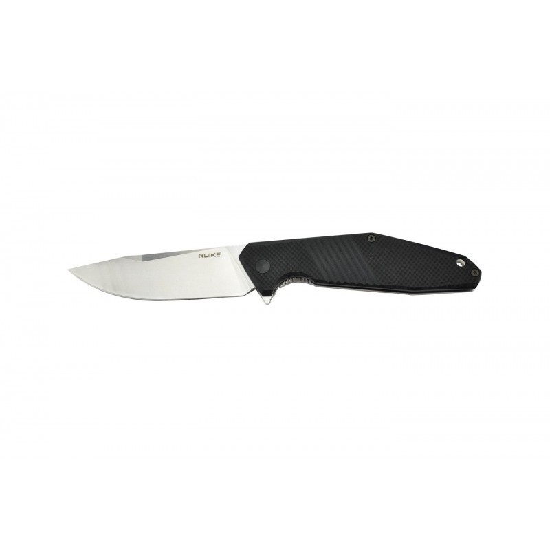 RUIKE PLIANT 12CM CLIP MANCHE NOIR ET INOX