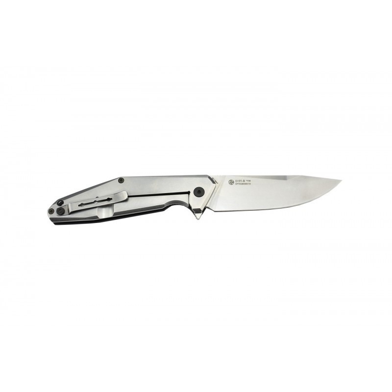 RUIKE PLIANT 12CM CLIP MANCHE NOIR ET INOX