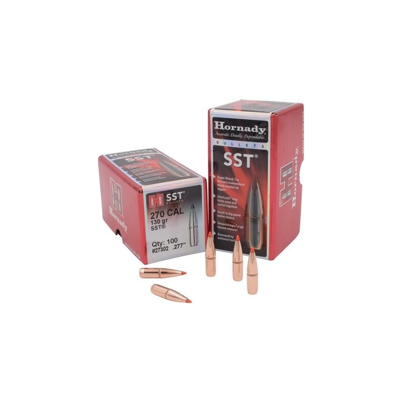 OGIVES HORNADY Cal.270 .277 130grs SST- Boîte de 100 unités