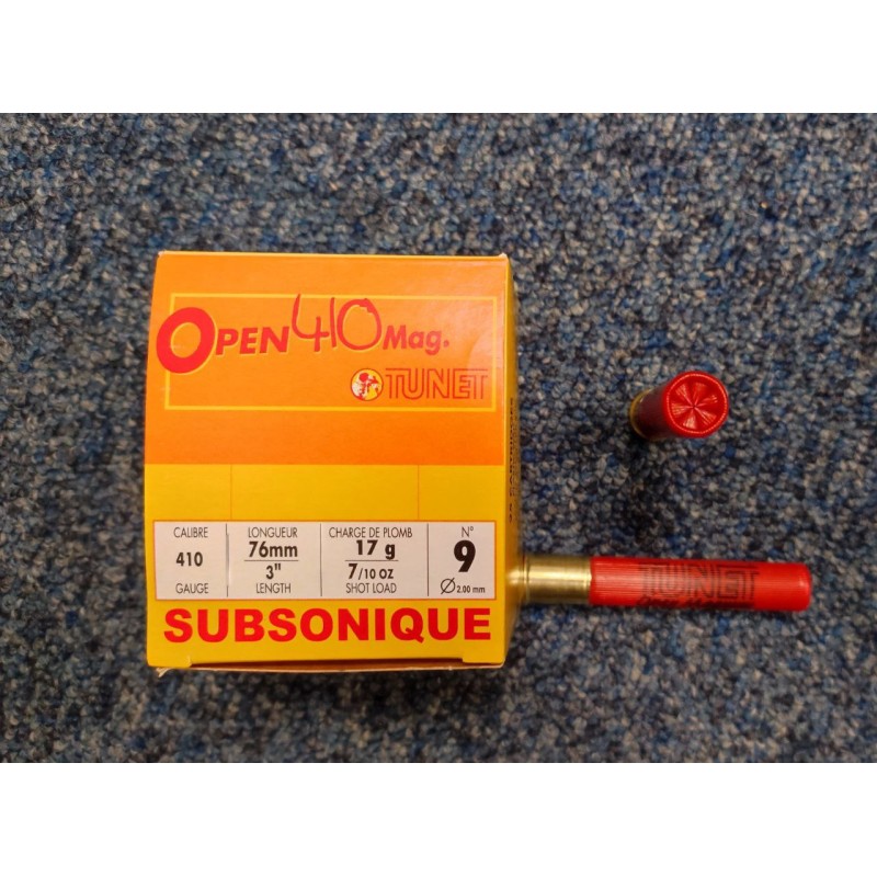 Open 410 subsonique 17g numéro 9 boite de 25
