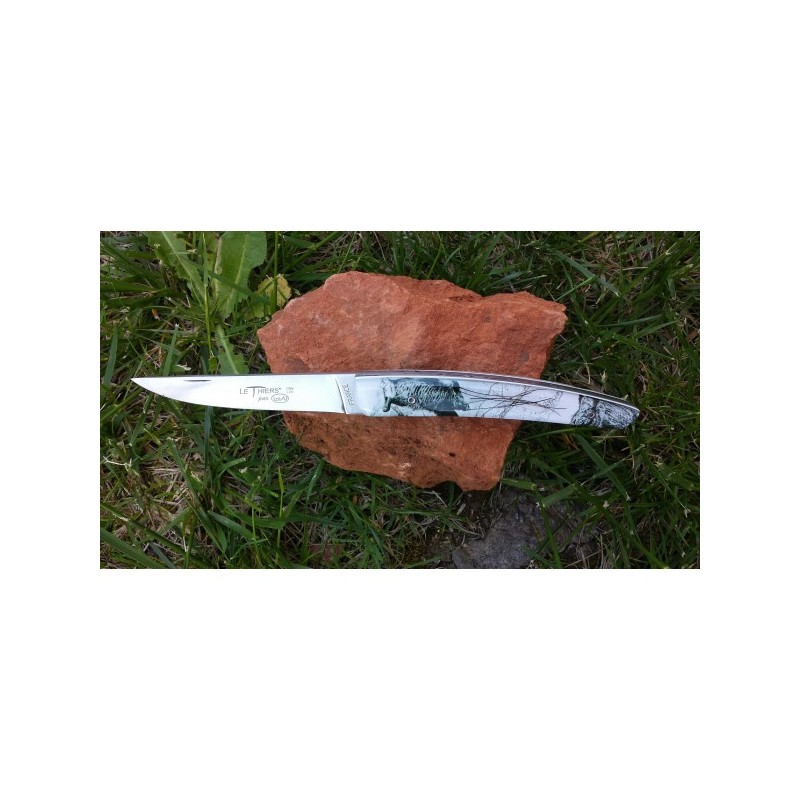 COUTEAU LE THIERS LE POTE RESINE POIL DE SANGLIER