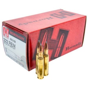 Cartouches HORNADY Calibre 222 MATCH SP 50grs - Boite de 50 unités
