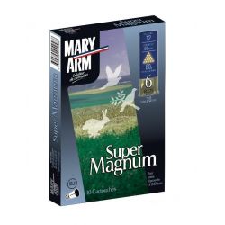 Cartouches MARY ARM SUPER MAGNUM - Cal 12/89 60gr BJ N°6 X10