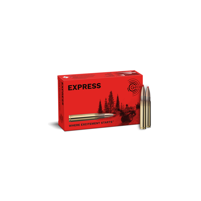 Cartouches GECO EXPRESS - Calibre 9,3 x 62 - 16,5g / 255gr - X20