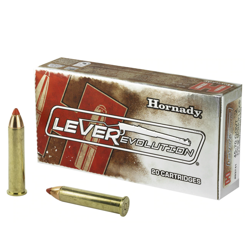 CARTOUCHES HORNADY - CAL. 45-70 GOVT - 250gr MONOFLEX (sans plomb)
