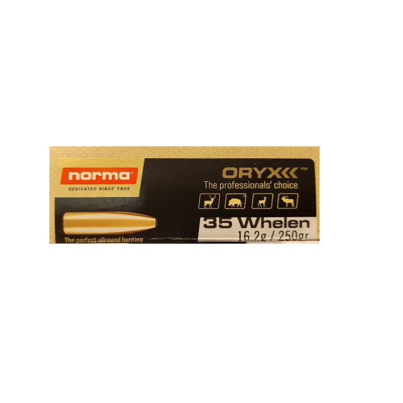 MORMA Cartouches Calibre 35 Whelen Oryx 250gr 16.2g - Boite de 20 unités