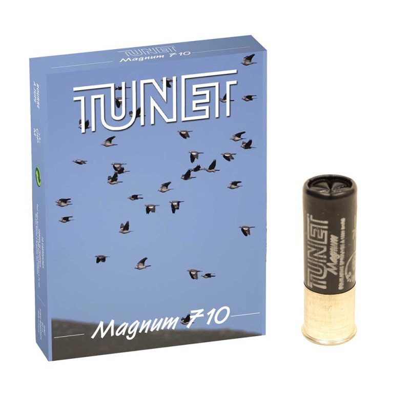 Cartouches TUNET MAGNUM 710 Cal 12/76 - 50GN°5 - Boite de 10 