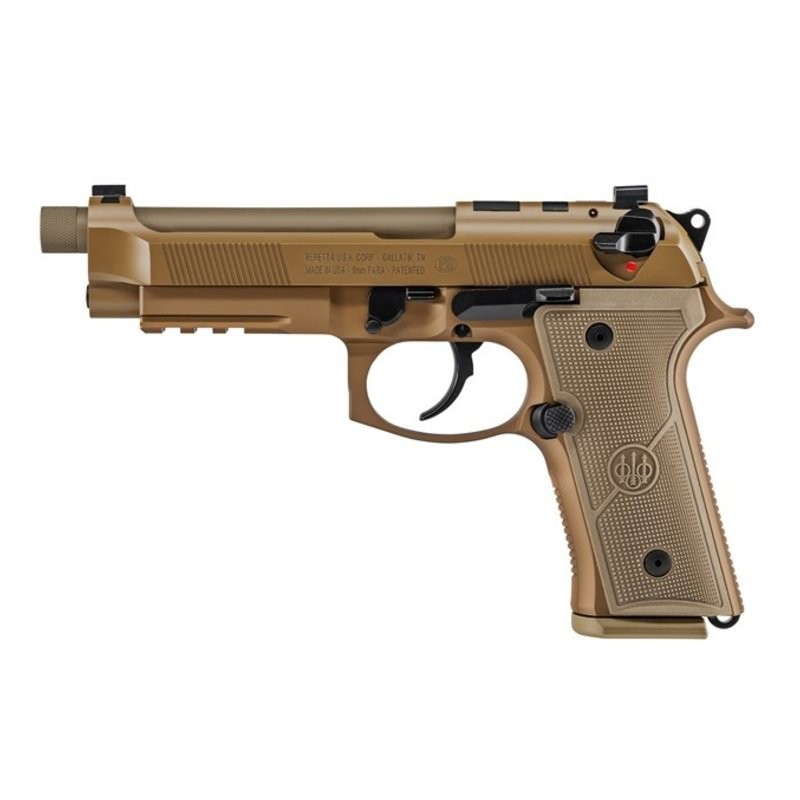 PISTOLET BERETTA M9A4 CAL. 9mm 5.2" FILETE 1/2-28 CERAKOTE FDE 18 COUPS