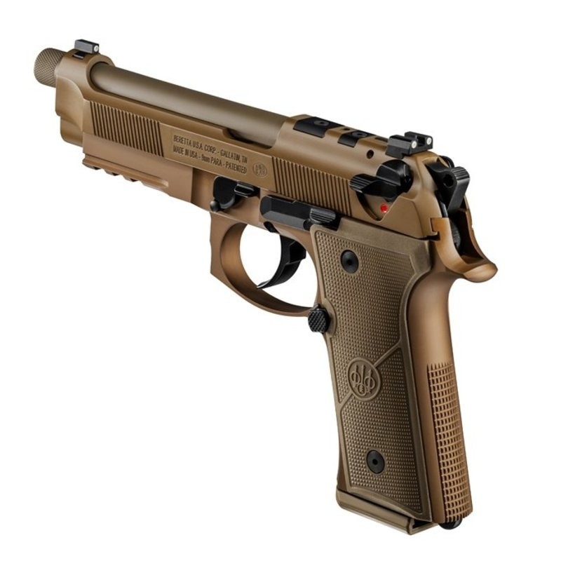 PISTOLET BERETTA M9A4 CAL. 9mm 5.2" FILETE 1/2-28 CERAKOTE FDE 18 COUPS