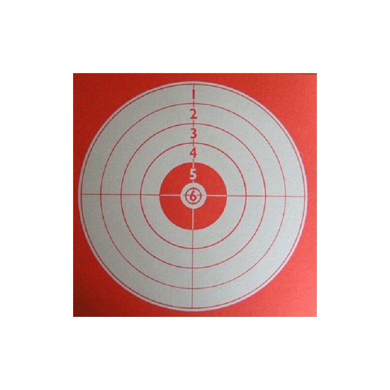 Cibles 14x14 rouge paquet de 1000