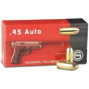 Cartouches GECO Calibre 45ACP FMJRN 230grs - Boite de 50 unités