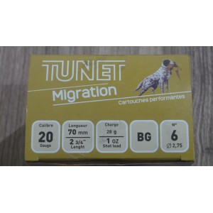 Cartouches TUNET MIGRATION 6 - Cal 20