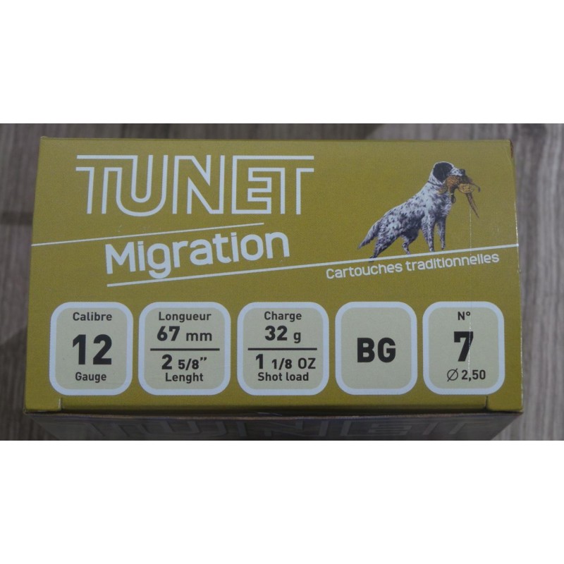 Cartouches TUNET MIGRATION 7 - Cal 12