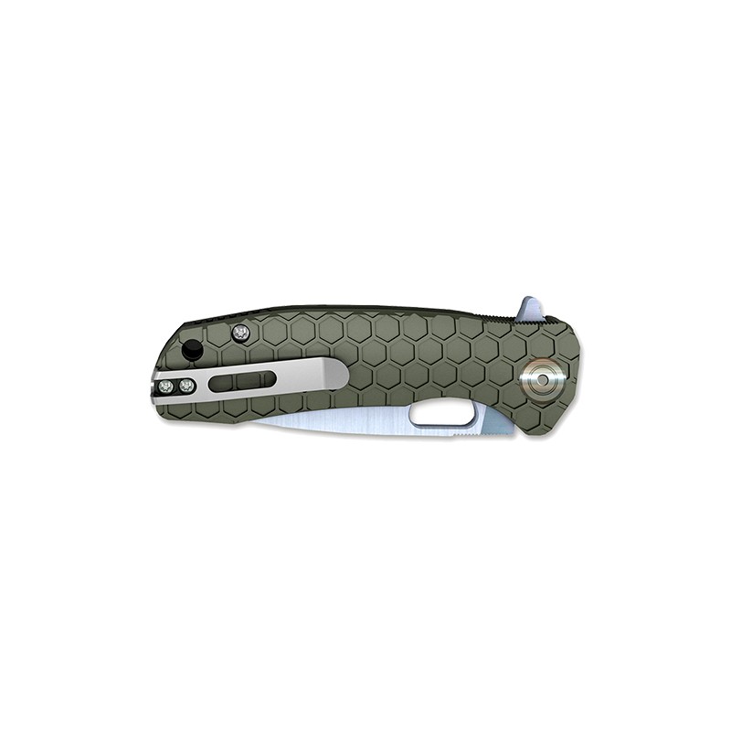 Couteau flipper small green 01HO010