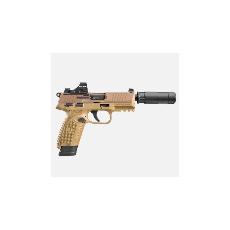 PISTOLET FN HERSTAL - MOD. 502 T / FDE (TAN) - CAL. 22LR