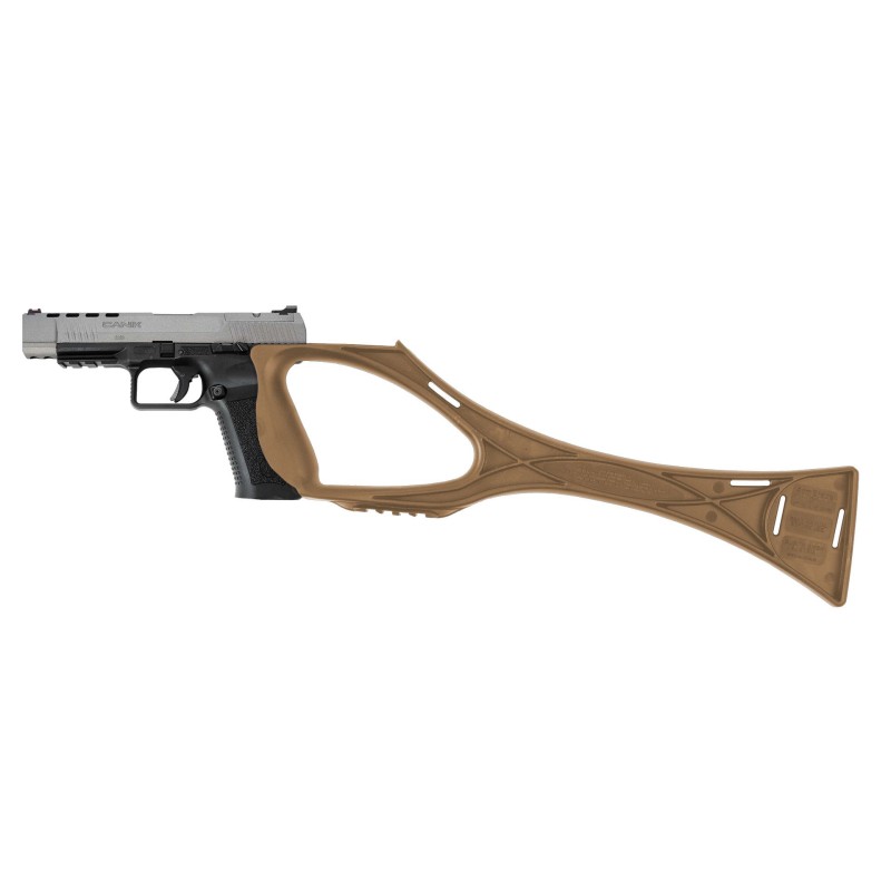 CROSSE TACTIQUE ARMBRACE FDE POUR PISTOLET CANIK TP9 SANS PUIT DE CHARGEUR ELARGI