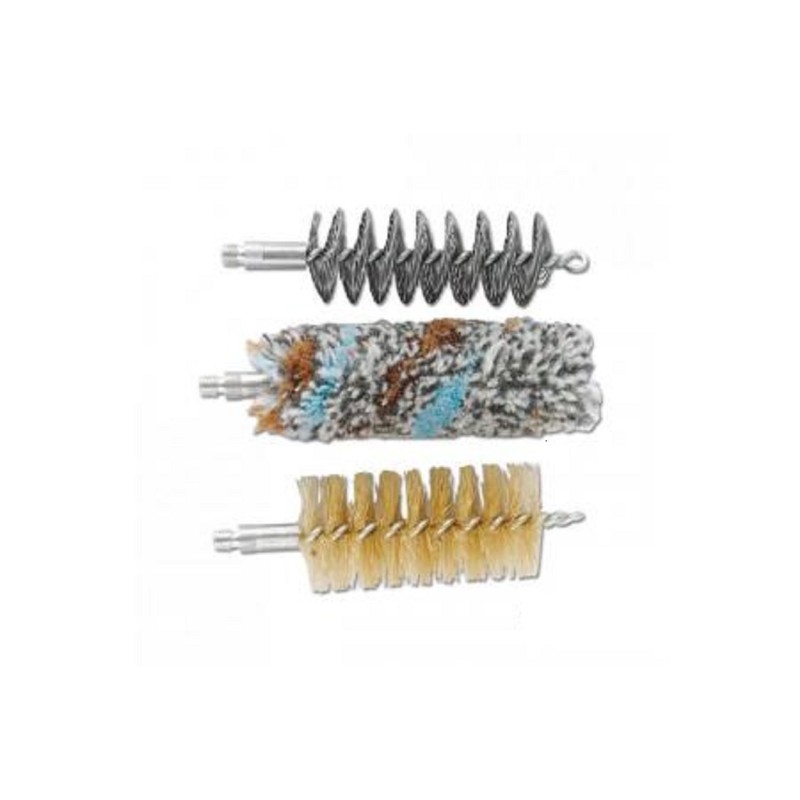 Set de 3 brosses - nylon/Bronze/acier 20