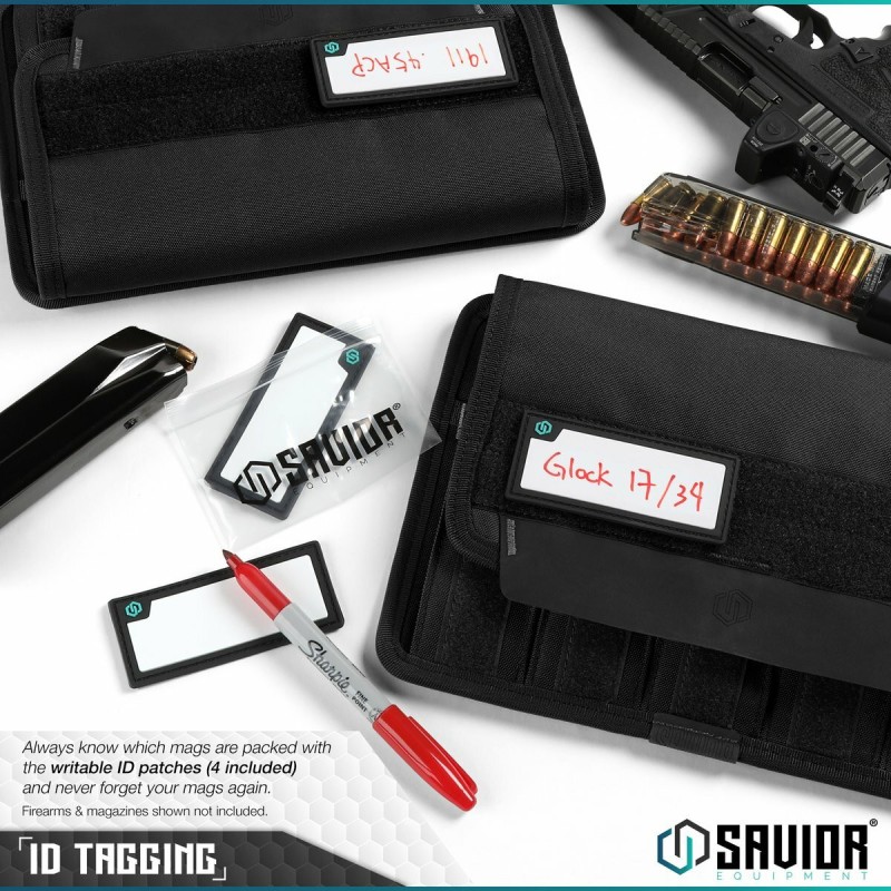 SAVIOR - MAG BUDDY - PISTOL MAG POUCH - POCHETTE POUR CHARGEURS PISTOLETS - 5 CHARGEURS - LOT DE 2 POCHETTES