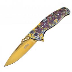 Linerlock A/O Gold - Frost Cutlery - F19001GD