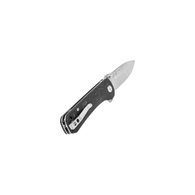 Couteau HAWK QS131-E Shredded Damas Carbone