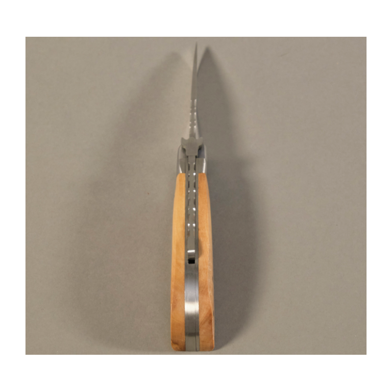 COUTEAU REGIONAL PLIANT LE CAMARGUAIS N°10 TRIDENT SOUDE - 9 CM OLIVIER