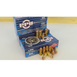 Cartouches 9mm Browning Long  108gr - FMJ - PPU PRVI PARTIZAN - Boite de 50 unités