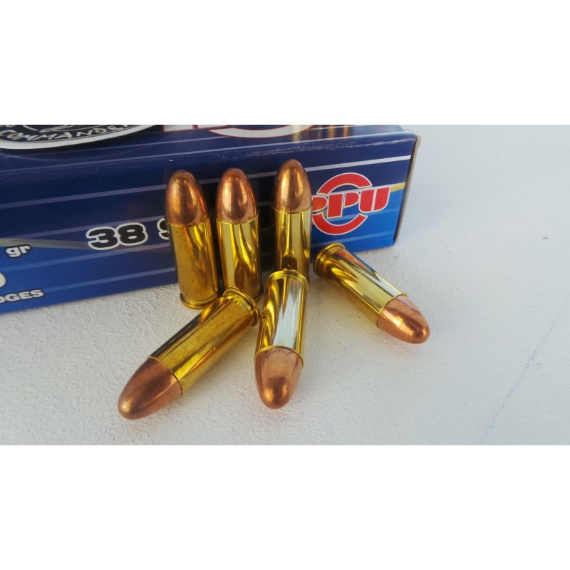 Cartouches 38 Super Auto (+P) 130gr FMJ - PPU PRVI PARTIZAN - boite de 50 unités