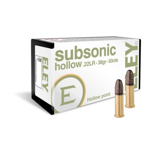 Cartouches ELEY Subsonic  Cal. 22LR - Boite de 50 unités