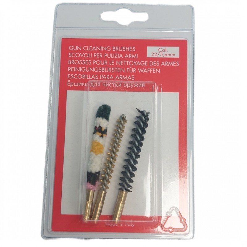 Set de 3 brossesSTILCRIN - Nylon/Bronze/Acier Cal. 22/5,6mm