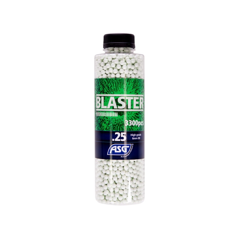 Bouteille 3300 Billes Airsoft 0.25g BLASTER ASG High grade 6mm BB