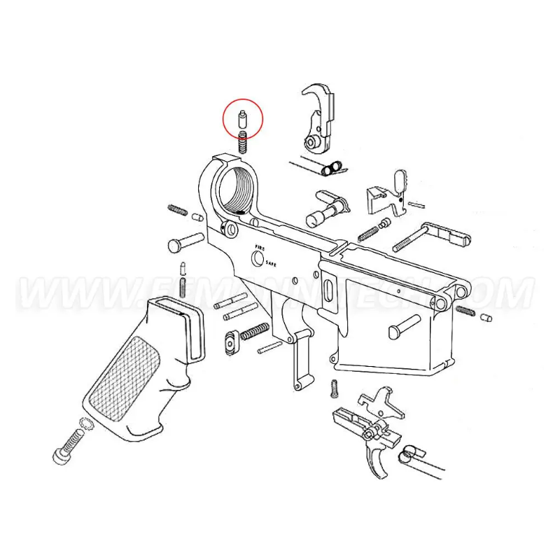 EEMANN TECH BUFFER RETAINER FOR AR-15