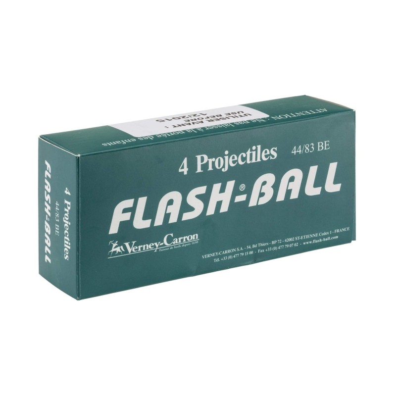 BOÎTE DE 4 CARTOUCHES FLASH-BALL CAL. 44/83