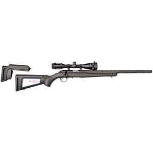 CUSTOM CARA RUGER AMERICAN RIMFIRE .22LR 56CM NOIRE LUNETTE 3-9X40 HOUSSE