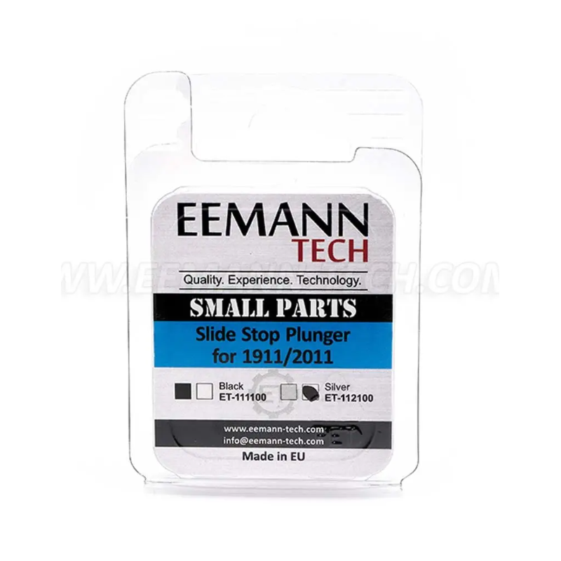 EEMAN TECH SLIDE STOP PISTON POUR 1911/2011, Argent