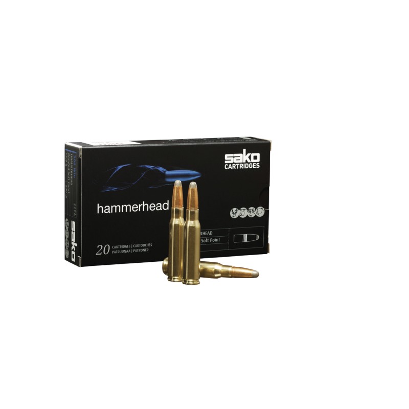Cartouches SAKO Calibre 30-06 HAMMERHEAD 180grs - 256A - Boite de 20 unités