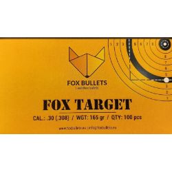 Ogives Sans Plomb Monolithiques FOX TARGET cal.308 (7.62mm) 165gr - Boite de 100 unités
