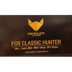 Ogives Sans Plomb Monolithiques FOX CLASSIC HUNTER cal.7mm (.284) 145gr - Boite de 50 unités