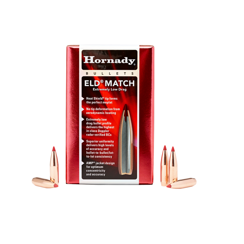 Ogives HORNADY 30 .308 155gr ELD MATCH