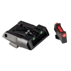 Hausse réglable et guidon Fibre Optique LPA pour Glock 17à 35